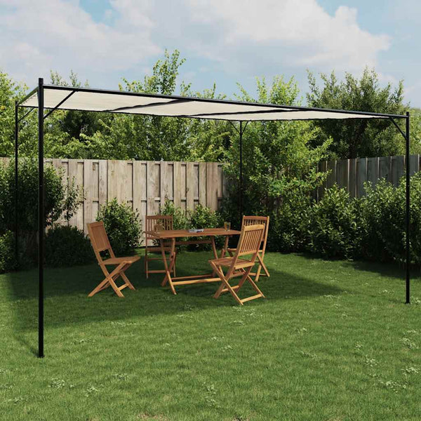 Weißes Pavillonzelt Chesaru 4x4 m (180 g/m² Stoff und Stahl)