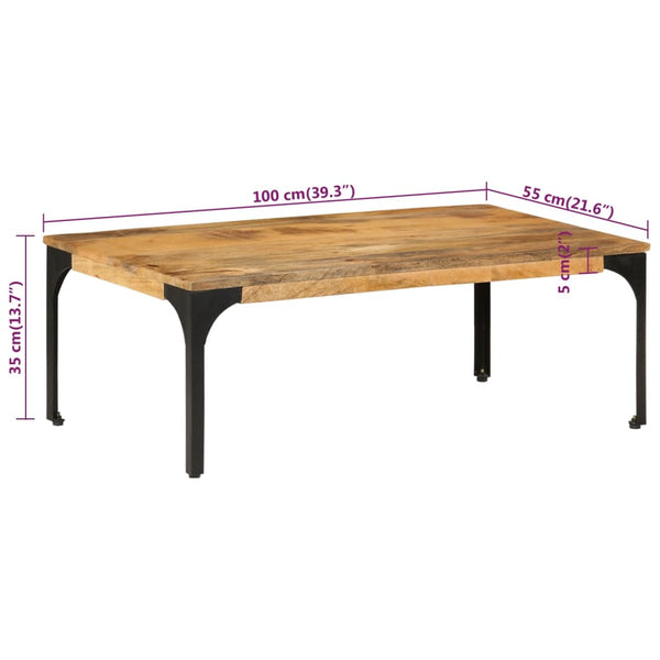 Couchtisch Danilica 100x55x35cm (Mangoholz)