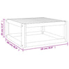 Couchtisch Crisana 68x68x29cm (Akazienholz)