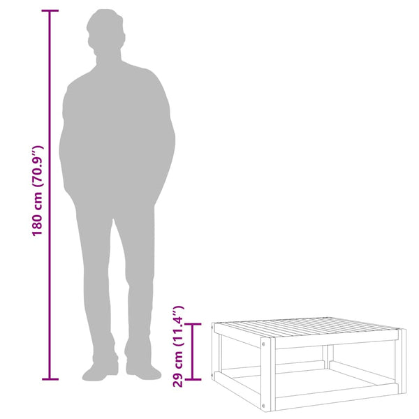 Couchtisch Crisana 68x68x29cm (Akazienholz)