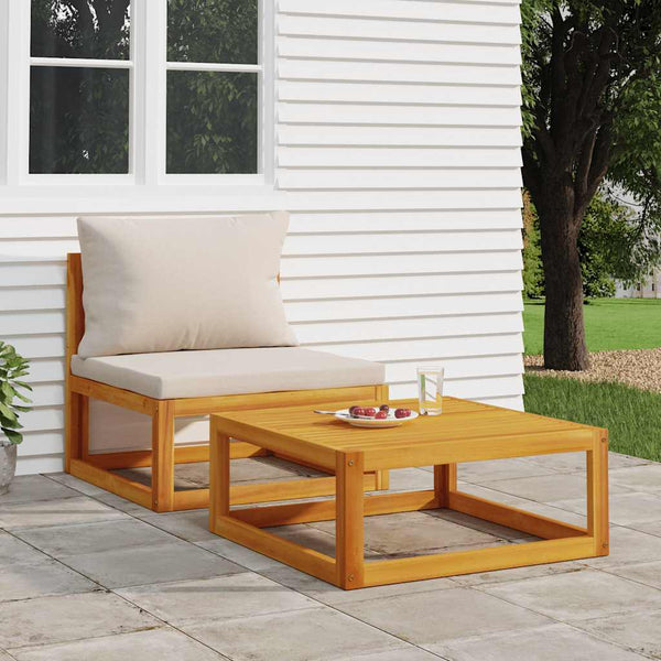 Couchtisch Crisana 68x68x29cm (Akazienholz)