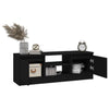 Schwarzes TV-Möbel Ilviana mit Tür 102x30x36cm
