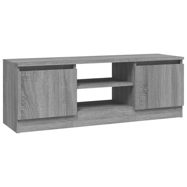 Graues TV-Möbel mit Tür Ilviana 102x30x36cm