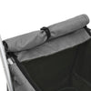 Harmaa taitettavat koiranrattaat Eama 100x49x96cm (pellavakangas)