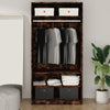 Kleiderschrank aus Räuchereiche 100x50x200cm (Holz)
