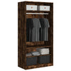Kleiderschrank aus Räuchereiche 100x50x200cm (Holz)