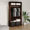 Kleiderschrank aus Räuchereiche 100x50x200cm (Holz)