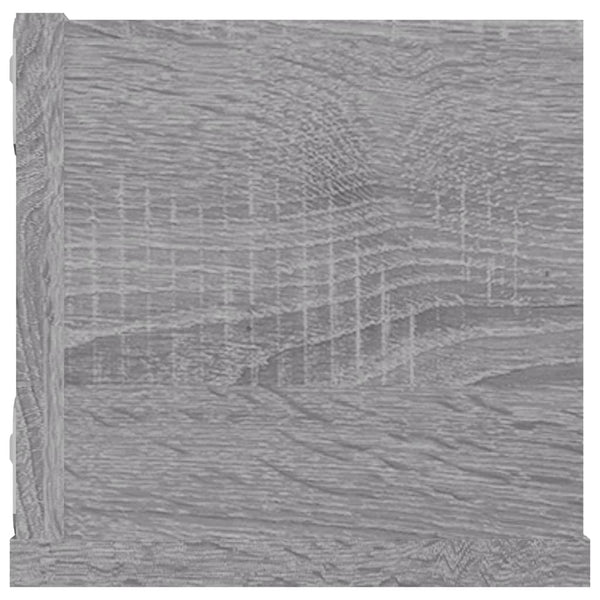 Graues CD-Regal Mariene 100x18x18cm (Holz)