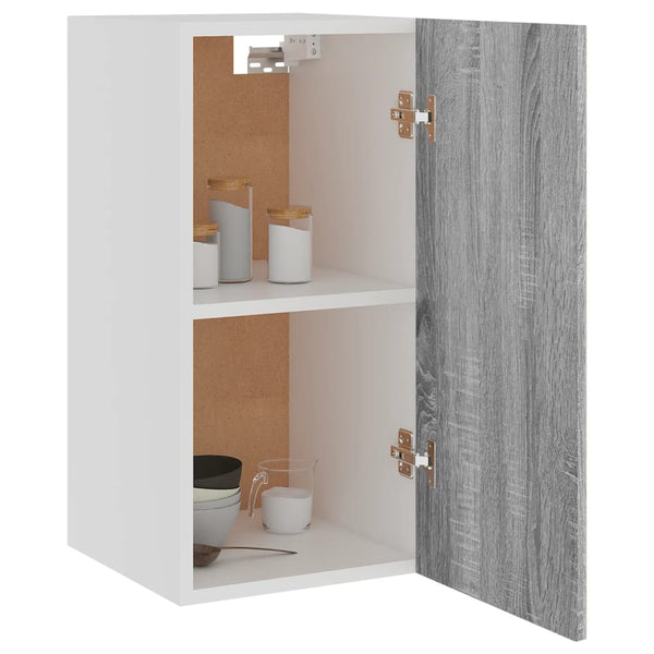 Grauer Hängeschrank Pompilas 29,5x31x60cm (Holz)