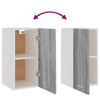 Grauer Hängeschrank Pompilas 29,5x31x60cm (Holz)