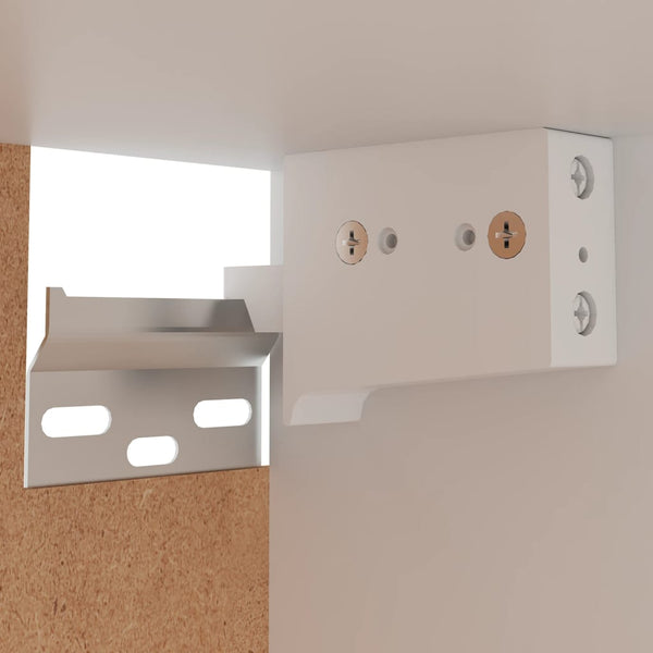 Grauer Hängeschrank Pompilas 29,5x31x60cm (Holz)