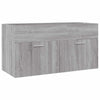 Graue Badezimmermöbel-Set Ghermanos (2-teilig, Sonoma-Holz)