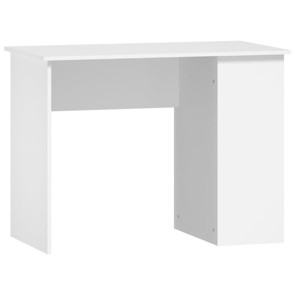 Valkoinen työpöytä Polifronie 100x55x75cm (puinen)