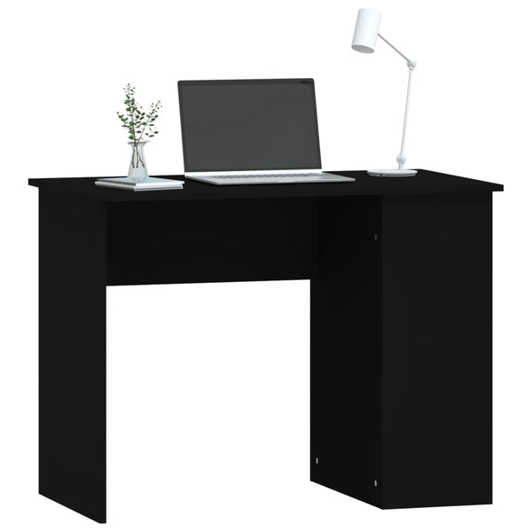 Schwarzer Schreibtisch Polifronie 100x55x75cm (Holz)