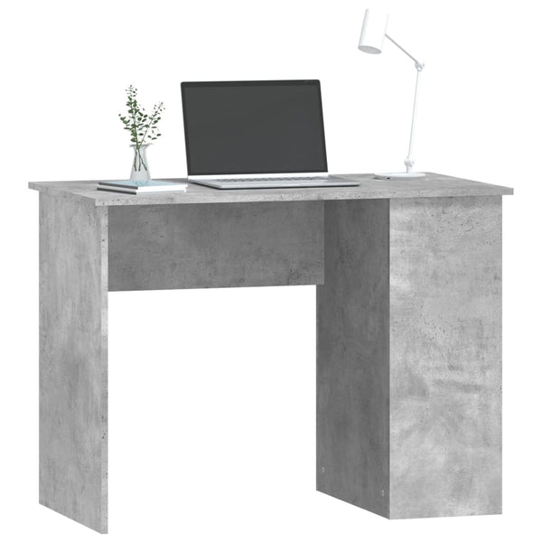 Betongrauer Schreibtisch Polifronie 100x55x75cm (Holz)
