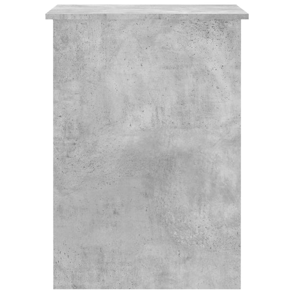 Betongrauer Schreibtisch Polifronie 100x55x75cm (Holz)
