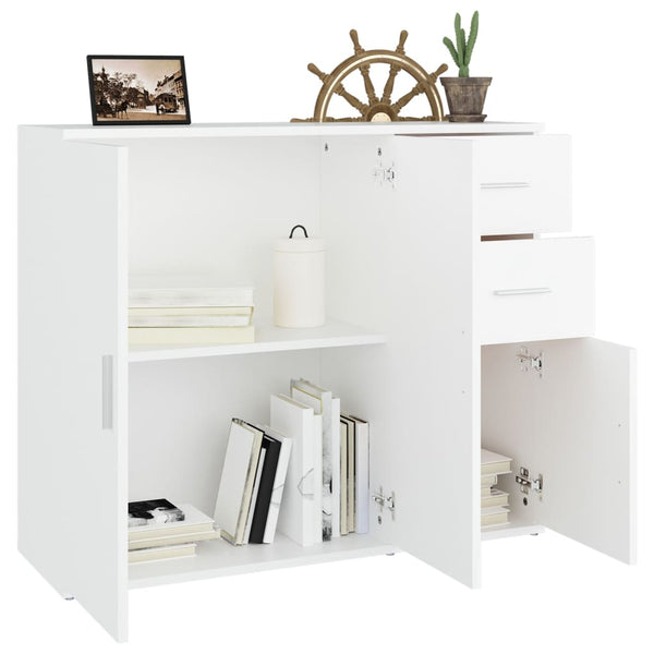 Weißes Sideboard Argintel 91x29,5x75cm (Holz)
