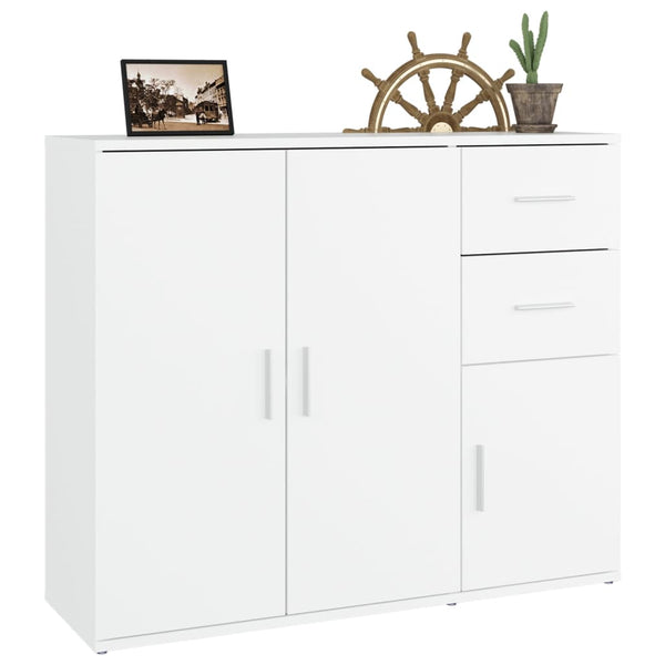 Weißes Sideboard Argintel 91x29,5x75cm (Holz)