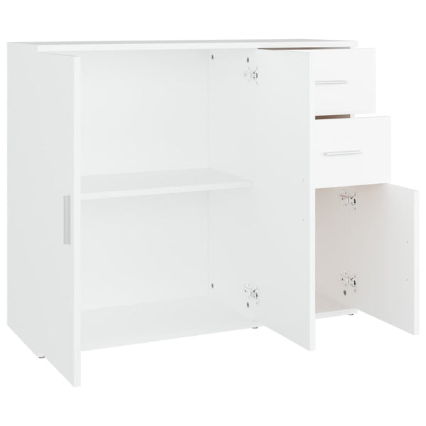 Weißes Sideboard Argintel 91x29,5x75cm (Holz)
