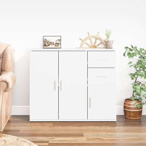 Weißes Sideboard Argintel 91x29,5x75cm (Holz)