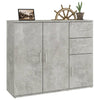 Kommode Argintel betongrau 91x29,5x75cm (Holz)