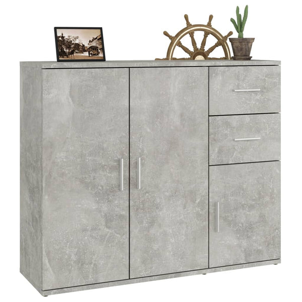 Kommode Argintel betongrau 91x29,5x75cm (Holz)