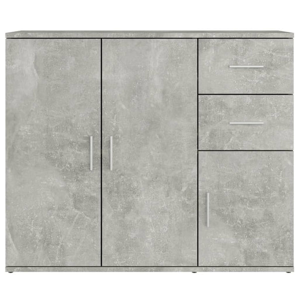 Kommode Argintel betongrau 91x29,5x75cm (Holz)