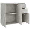 Kommode Argintel betongrau 91x29,5x75cm (Holz)