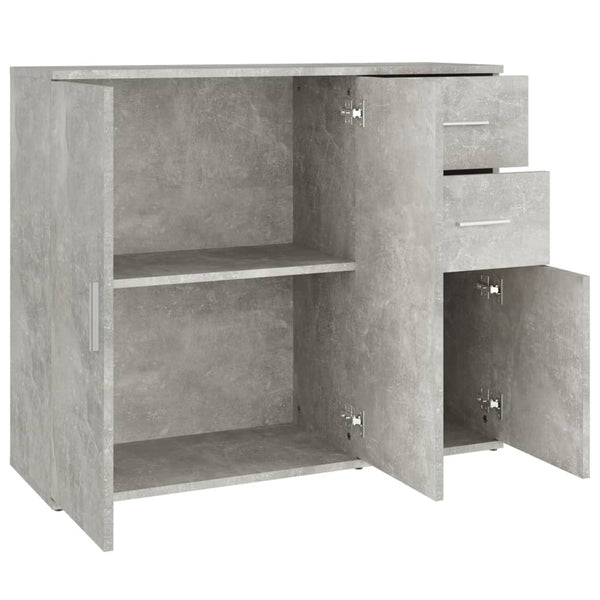 Kommode Argintel betongrau 91x29,5x75cm (Holz)