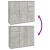 Kommode Argintel betongrau 91x29,5x75cm (Holz)