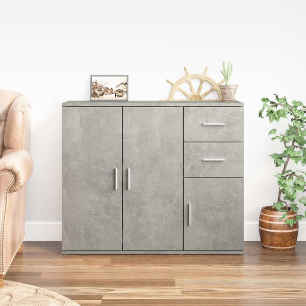 Kommode Argintel betongrau 91x29,5x75cm (Holz)