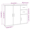 Highboard Savutammi Argintel 91x29,5x75cm (Holz)