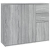 Graues Sideboard Argintel 91x29,5x75cm (Holz)