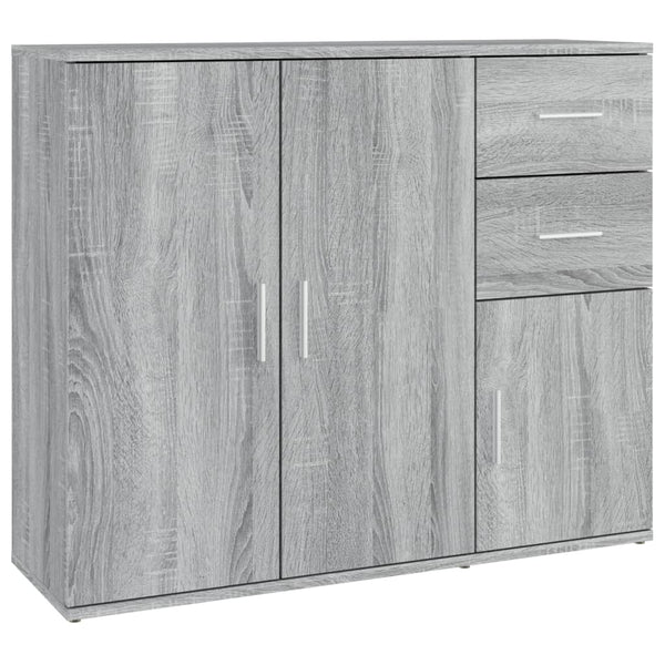 Graues Sideboard Argintel 91x29,5x75cm (Holz)