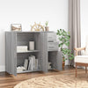 Graues Sideboard Argintel 91x29,5x75cm (Holz)