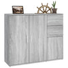 Graues Sideboard Argintel 91x29,5x75cm (Holz)
