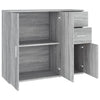 Graues Sideboard Argintel 91x29,5x75cm (Holz)