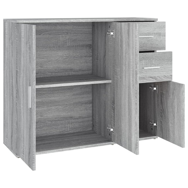 Graues Sideboard Argintel 91x29,5x75cm (Holz)