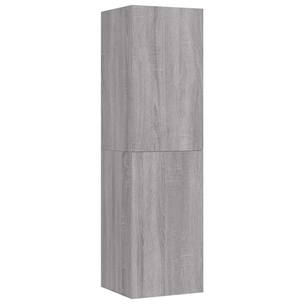 Graues wandmontierbares TV-Möbel Resina 30,5x30x110cm
