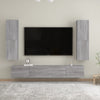 Graues wandmontierbares TV-Möbel Resina 30,5x30x110cm