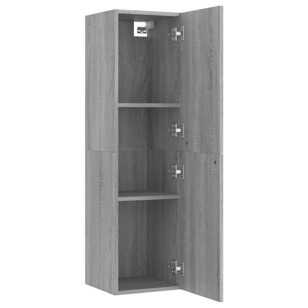 Graues wandmontierbares TV-Möbel Resina 30,5x30x110cm