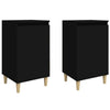Nachttische Floricel Schwarz 40x35x70cm (2 St. Holz)