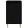 Nachttische Floricel Schwarz 40x35x70cm (2 St. Holz)