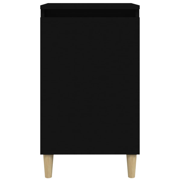 Nachttische Floricel Schwarz 40x35x70cm (2 St. Holz)