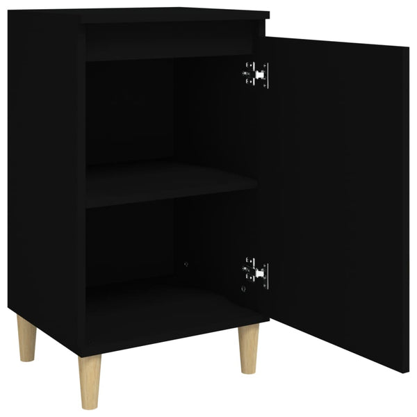 Nachttische Floricel Schwarz 40x35x70cm (2 St. Holz)