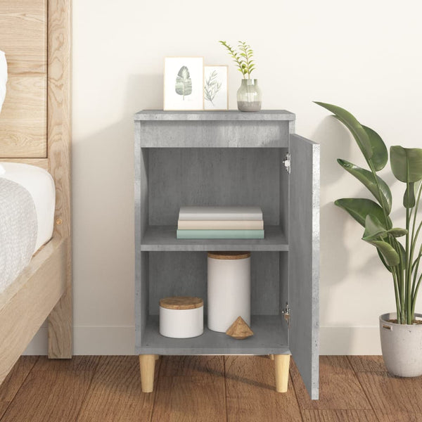 Nachttisch Floricel 40x35x70cm, betongrau (Holz)