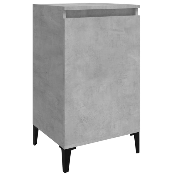 Nachttisch Miolica 40x35x70cm Betongrau (Holz)