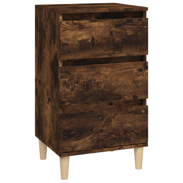 Nachttisch aus Räuchereiche Trumaine 40x35x70cm (Holz)
