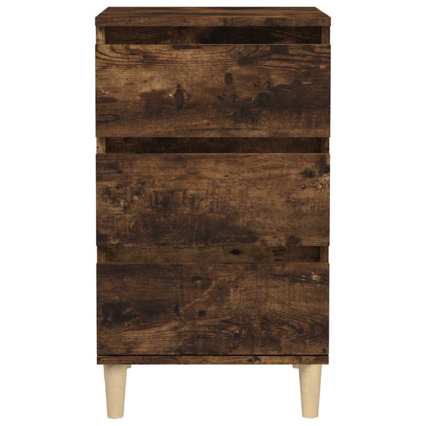 Nachttisch aus Räuchereiche Trumaine 40x35x70cm (Holz)