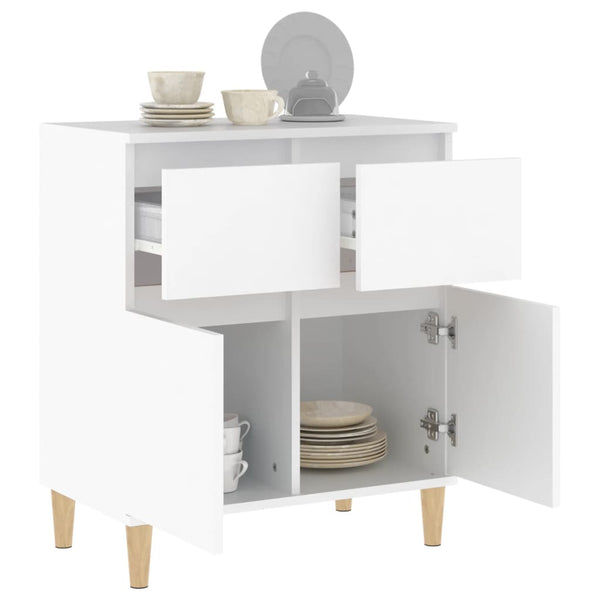 Weißes Sideboard Tirsin 60x35x70cm (Holz)